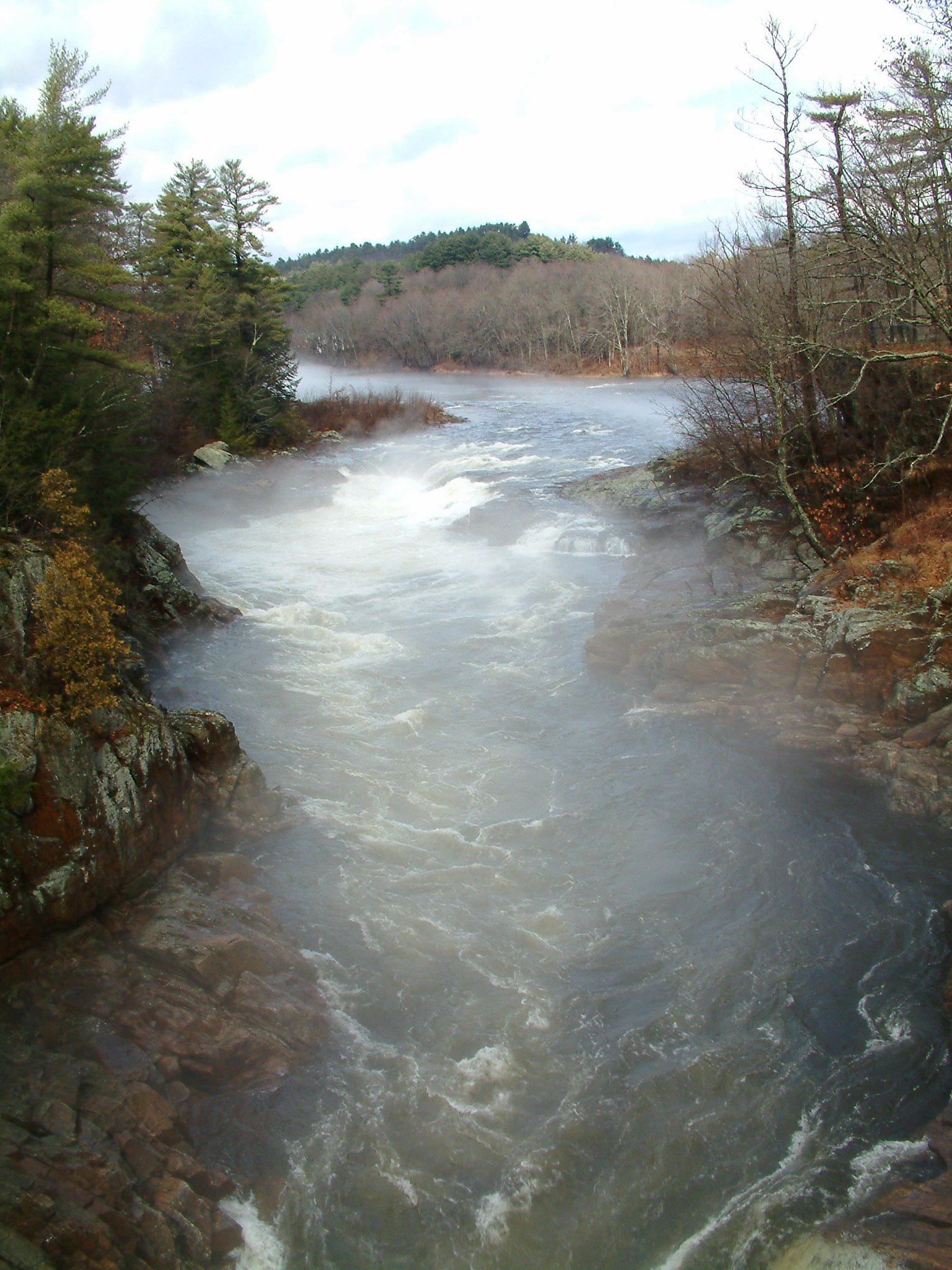 Fog Over Rockwell Falls, Hadley, NY